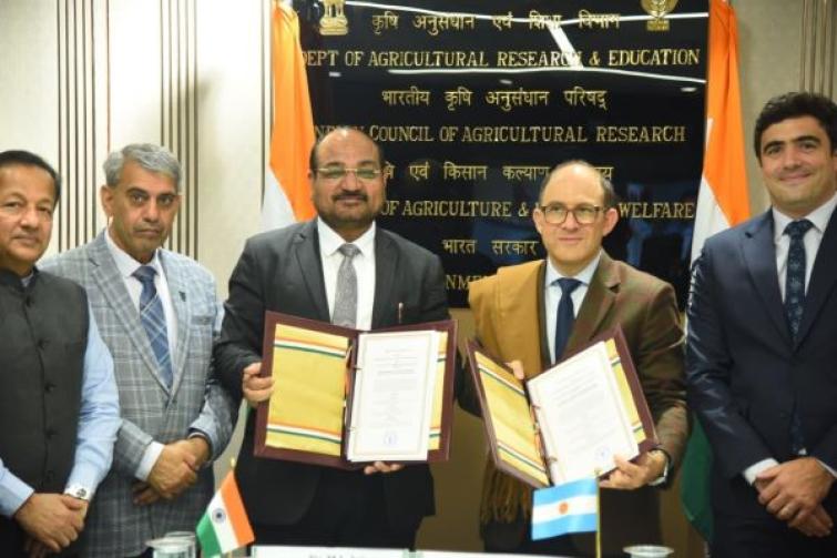 Argentina-India cooperate in Agriculture research, sign ICAR–INTA Work Plan